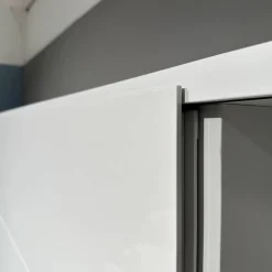 Kettnaker Wohnwände & Tv-Lowboards|Wohnwand Vita Lack Grauweiß Matt Und Hochglanz Mit Schiebetüren Ohne Deko