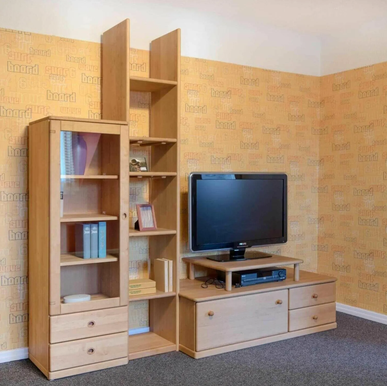 Team 7 Wohnwände & Tv-Lowboards|Wohnwand V-Wand Opus 1 Erle Geölt mit TV-Aufsatz