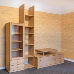 Team 7 Wohnwände & Tv-Lowboards|Wohnwand V-Wand Opus 1 Erle Geölt mit TV-Aufsatz