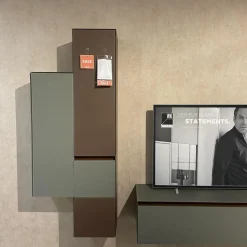 WK Wohnen Wohnwände & Tv-Lowboards|Wohnwand WK 430 Majestro Lack Matt Dust Und Burgund Glas Matt Dust Und Burgund