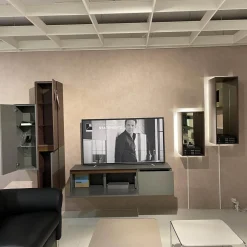 WK Wohnen Wohnwände & Tv-Lowboards|Wohnwand WK 430 Majestro Lack Matt Dust Und Burgund Glas Matt Dust Und Burgund