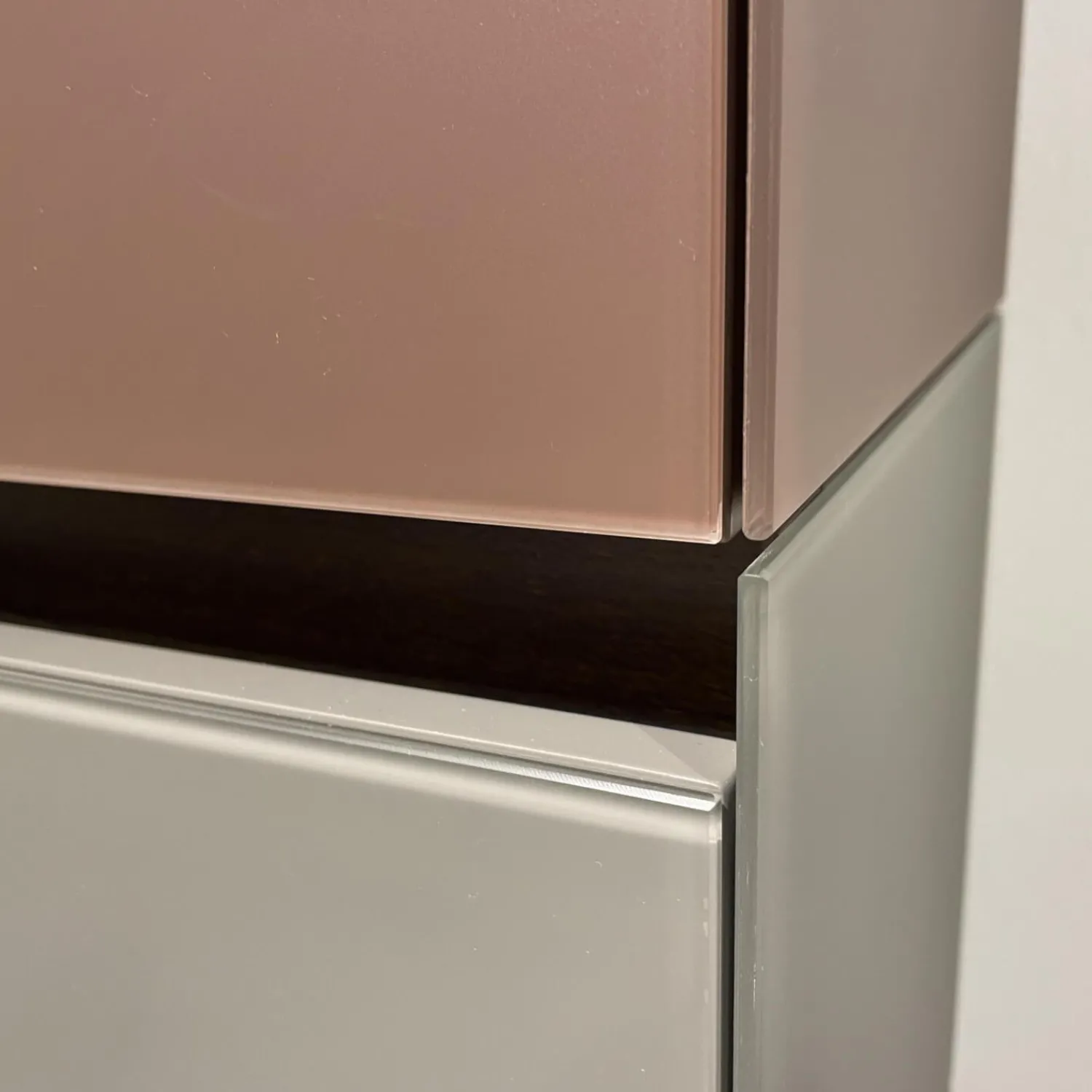 WK Wohnen Wohnwände & Tv-Lowboards|Wohnwand WK 430 Majestro Lack Matt Dust Und Burgund Glass Matt Dust Und Burgund