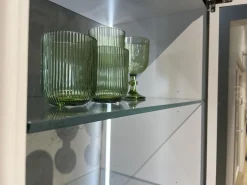 WK Wohnen Wohnwände & Tv-Lowboards|Wohnwand WK 418 Zola Glattlack Steingrau 407 Inklusive Beleuchtung Ohne TV