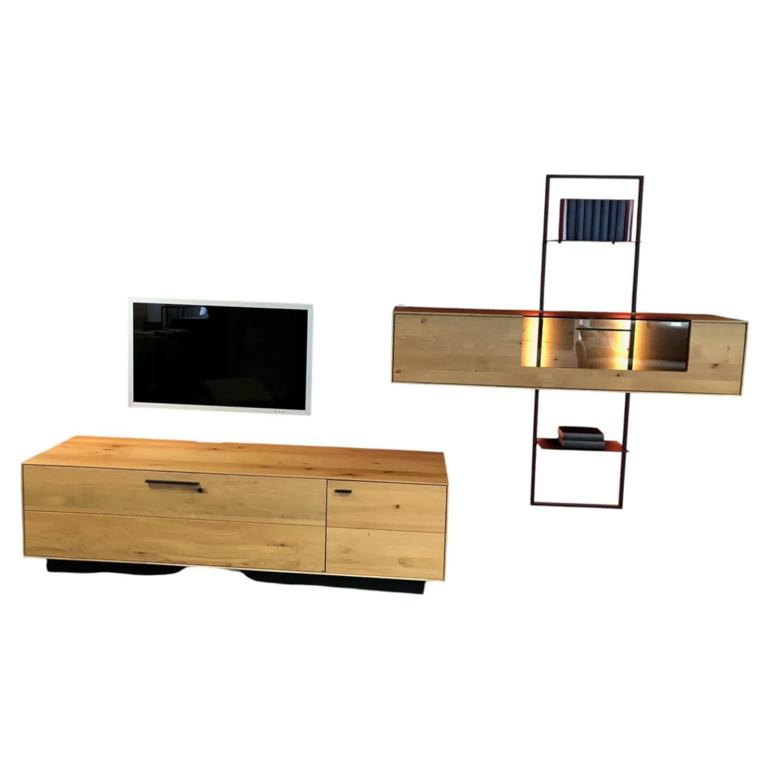 Wöstmann Wohnwände & Tv-Lowboards|Wohnwand WM 1880 Ausführung Wildeiche