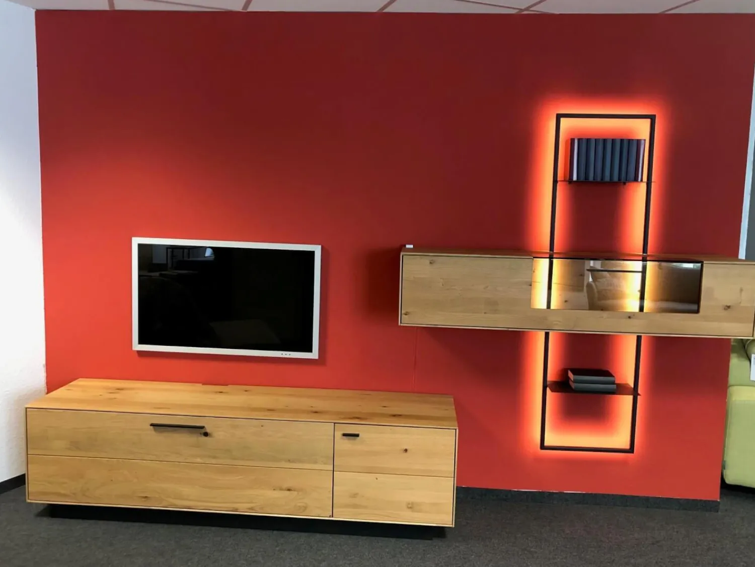 Wöstmann Wohnwände & Tv-Lowboards|Wohnwand WM 1880 Ausführung Wildeiche