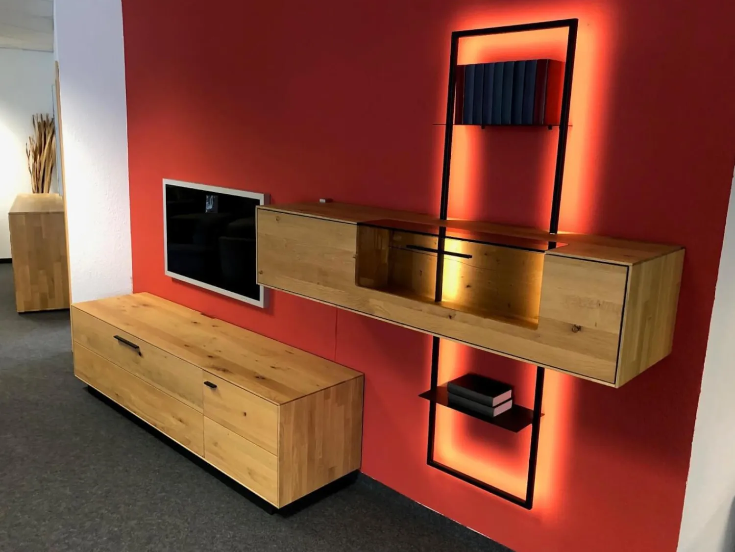 Wöstmann Wohnwände & Tv-Lowboards|Wohnwand WM 1880 Ausführung Wildeiche