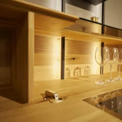 Wöstmann Wohnwände & Tv-Lowboards|Wohnwand WM 1880 Wildeiche Massiv Soft Gebürstet Mit LED-Beleuchtung