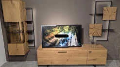 Wöstmann Wohnwände & Tv-Lowboards|Wohnwand WM 1880 Wildeieche Massiv