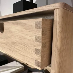 Anrei Wohnwände & Tv-Lowboards|Wohnwandkombination Lina Eiche Massiv Gebürstet Weiß Geölt Glas Matt Salbei Mit Schreibplatz