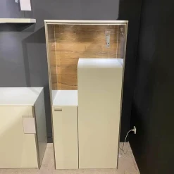 Venjakob Wohnwände & Tv-Lowboards|Wohnwand-Vitrinen Kombination Sentino Weiß Matt Rückwand in Anziano Eiche