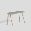Hay Schreibtische & Sekretäre|Writing Desk Copenhagen CPH 90 Gestell Eiche Massiv Lackiert Platte Linoleum Grau
